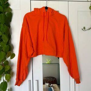 Alo Yoga Tangerine Cropped Double Take Hoodie